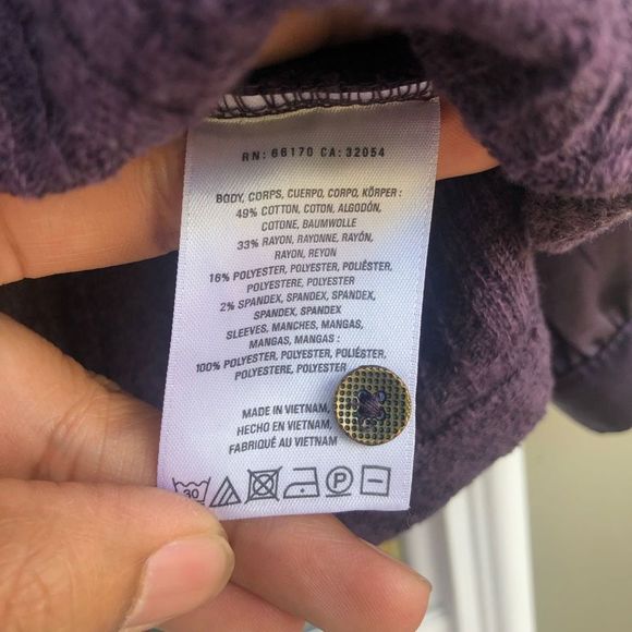 Anthropologie 🐾 Meadow Rue Purple Button Blouse Size XS - Picture 4 of 7